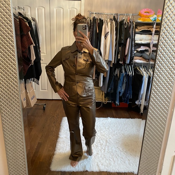 NWT Copper leather pants - Picture 2 of 7